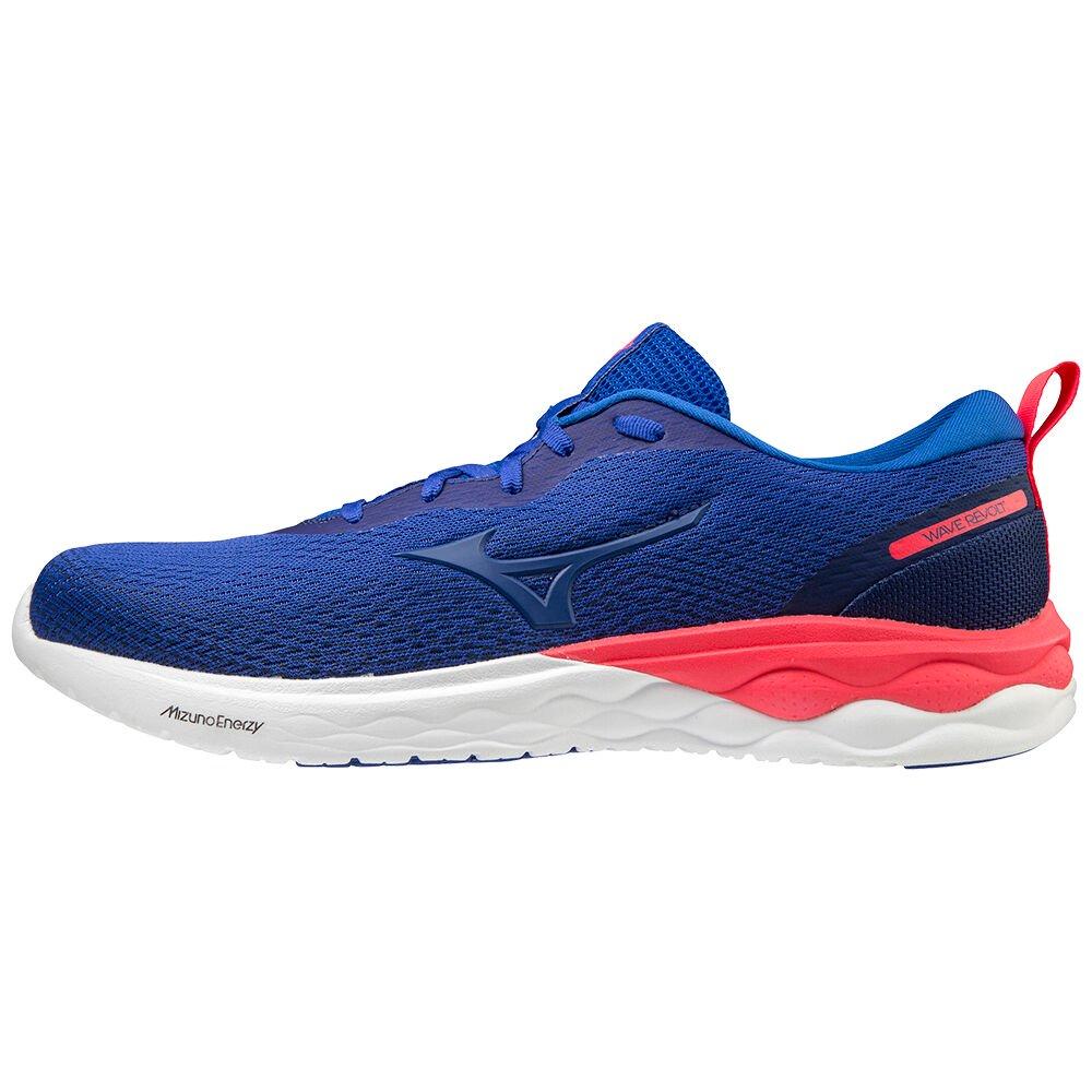 Mizuno Men's Running Shoes Blue/Pink Wave Revolt Shoes - J1GC208170